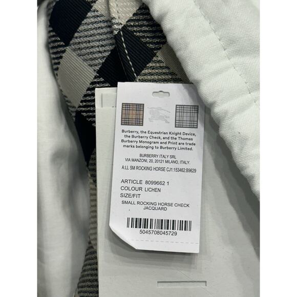 Burberry Small Rocking Horse Check Lichen Bag Jackquard Italy 80996621 NWT $1990 - Picture 16 of 16